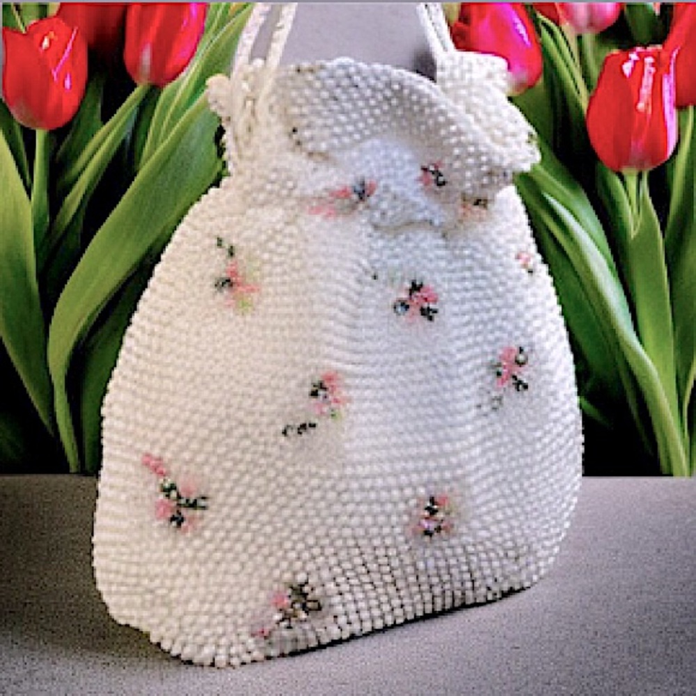 VTG 50’s LUMURED Reversible Beaded Purse